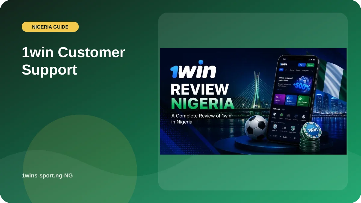 1win Customer Support illustration