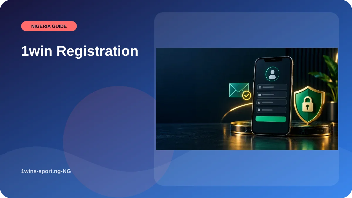 1win Registration illustration